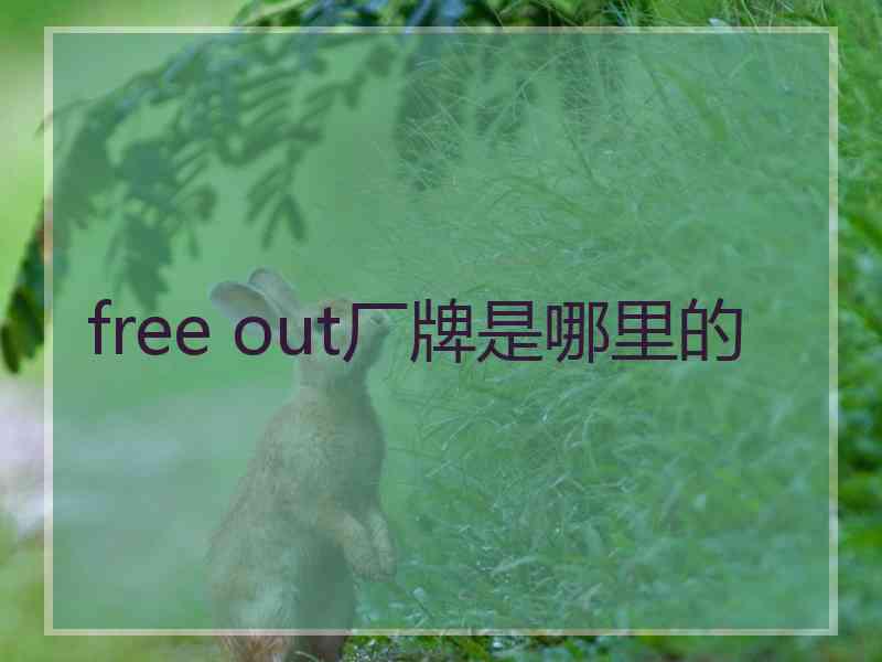 free out厂牌是哪里的