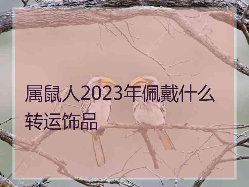 属鼠人2023年佩戴什么转运饰品