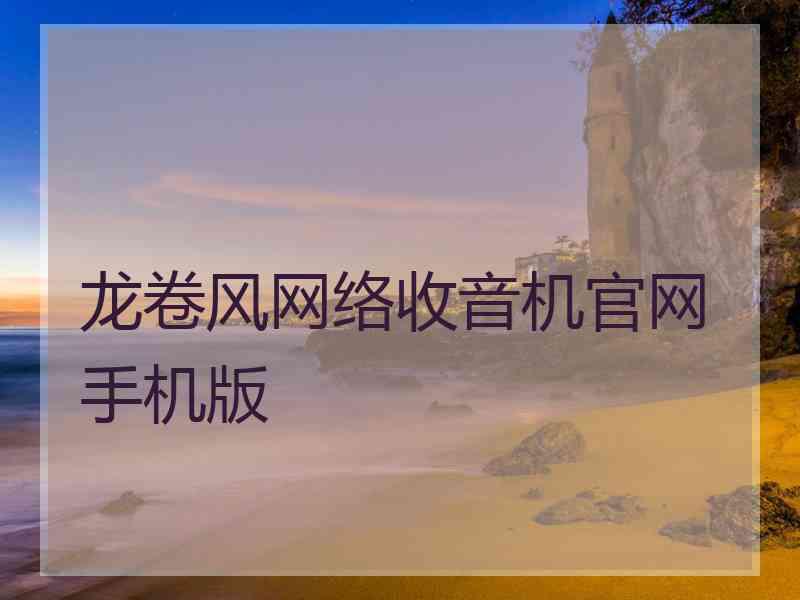 龙卷风网络收音机官网手机版