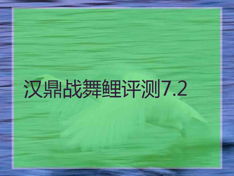 汉鼎战舞鲤评测7.2