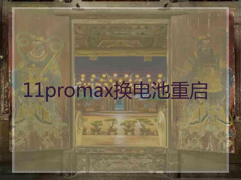 11promax换电池重启