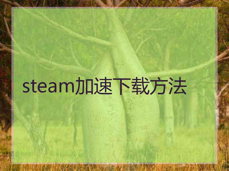 steam加速下载方法