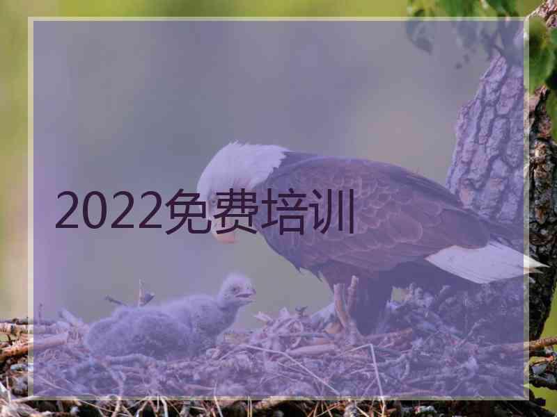 2022免费培训