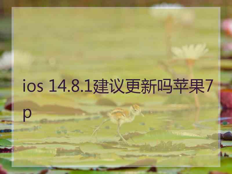 ios 14.8.1建议更新吗苹果7p