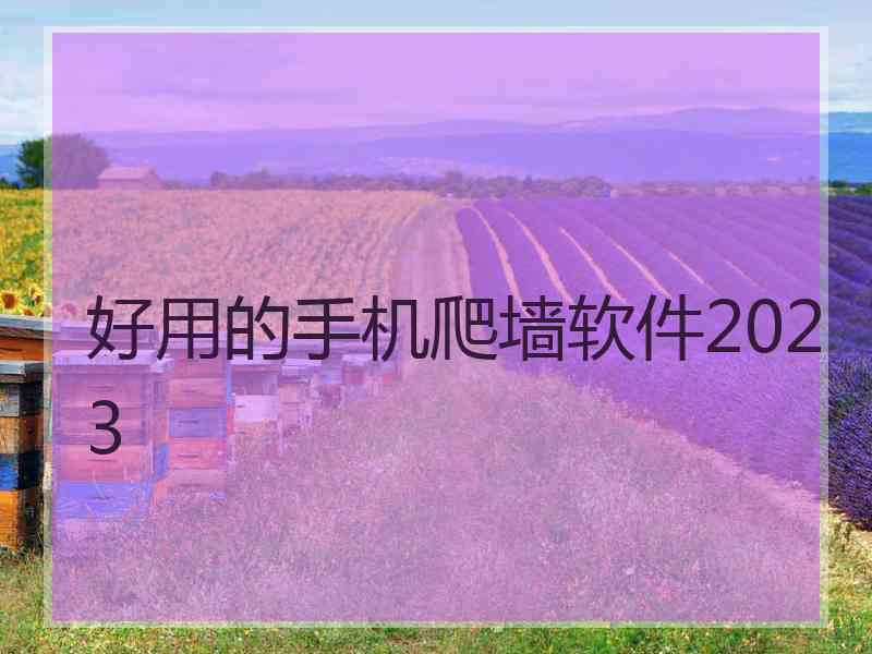 好用的手机爬墙软件2023