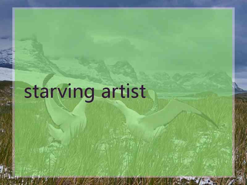 starving artist