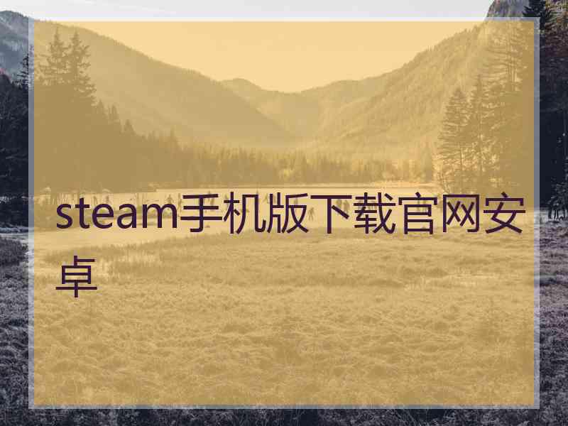 steam手机版下载官网安卓