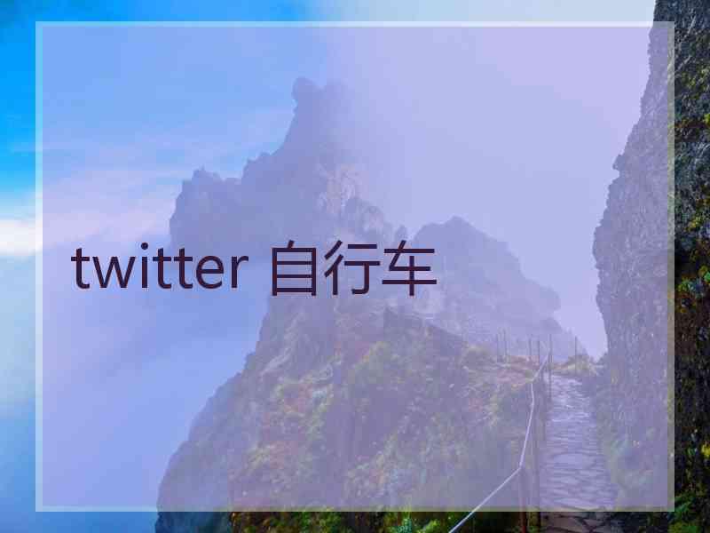 twitter 自行车