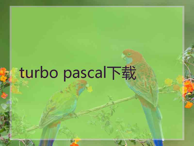 turbo pascal下载