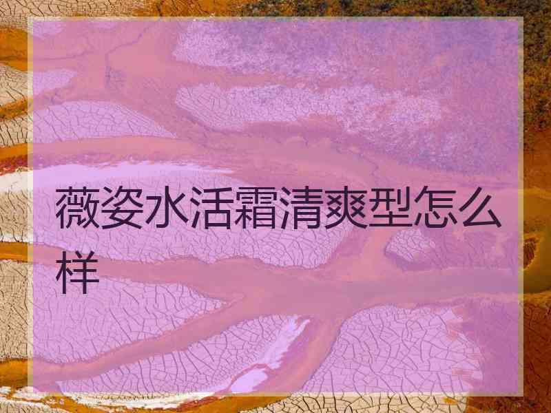 薇姿水活霜清爽型怎么样