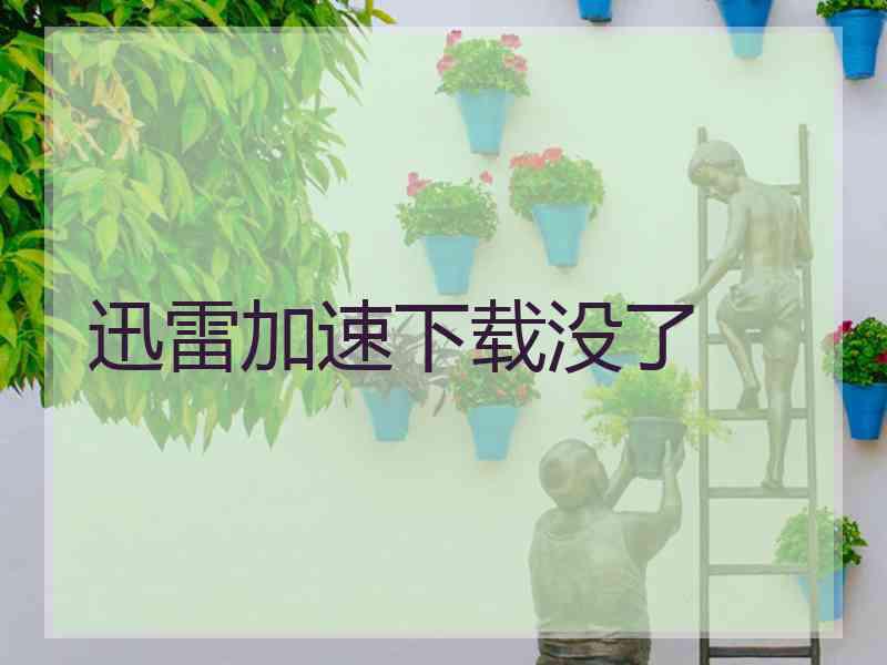 迅雷加速下载没了