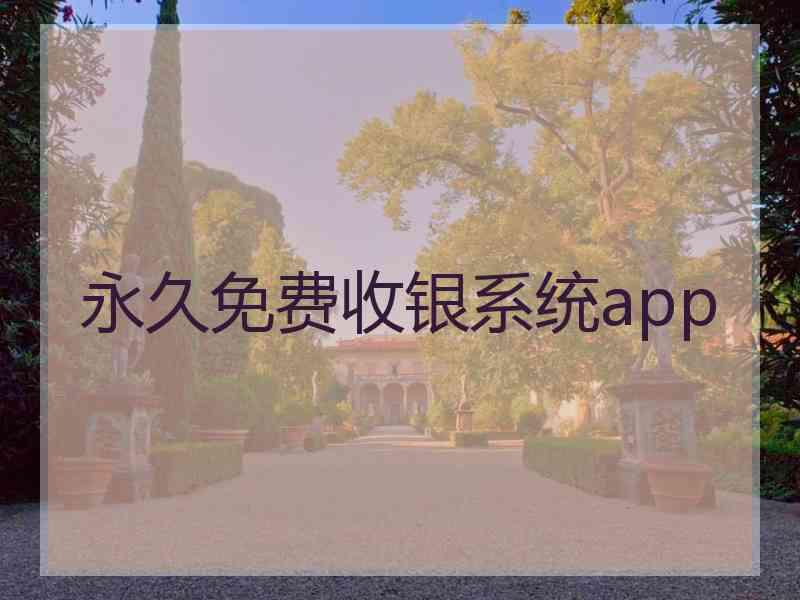 永久免费收银系统app