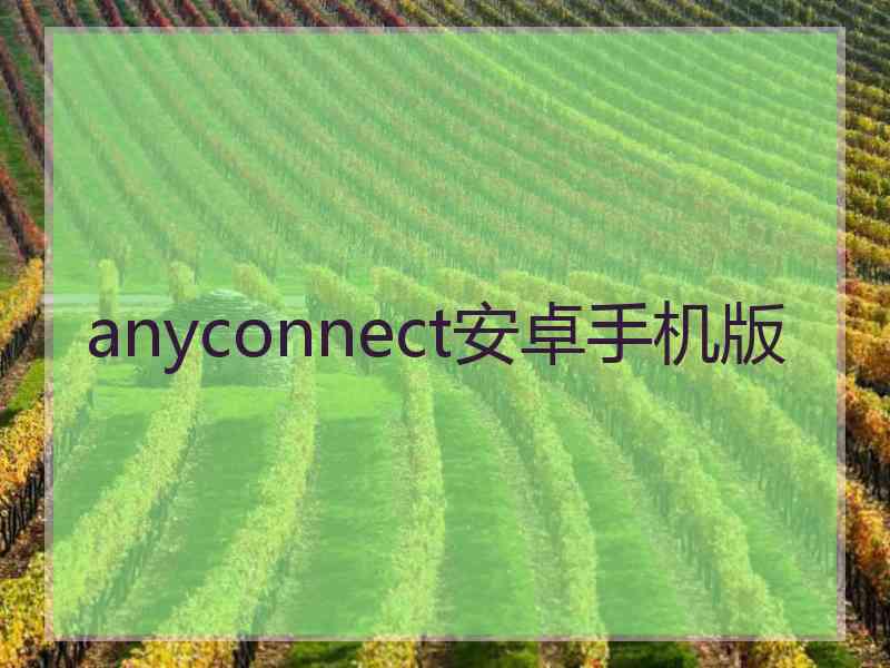 anyconnect安卓手机版