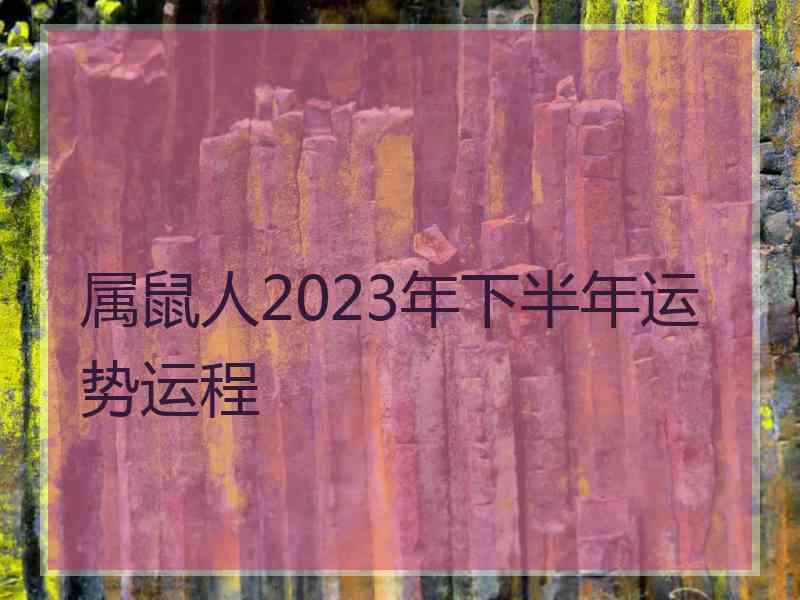 属鼠人2023年下半年运势运程