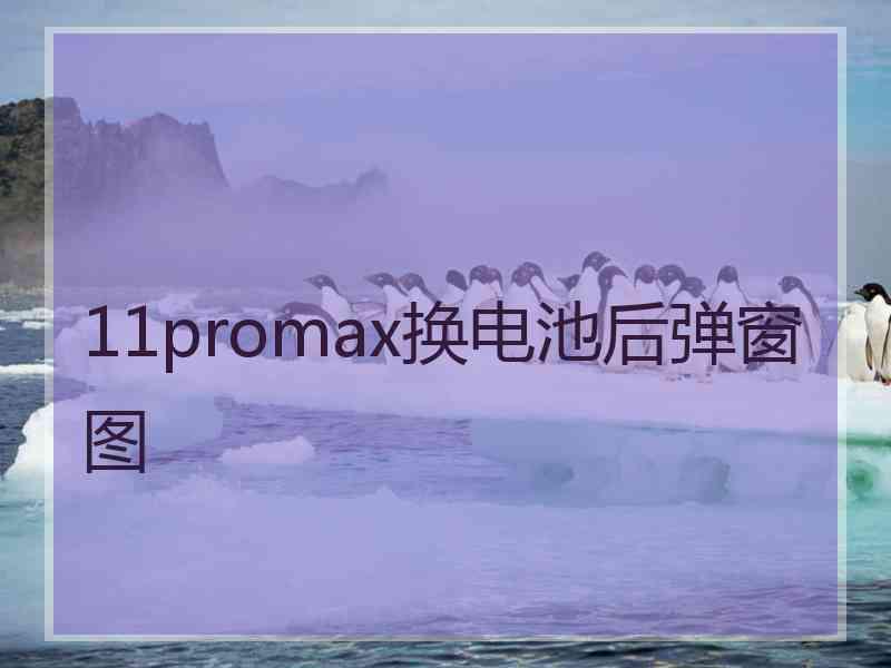 11promax换电池后弹窗图