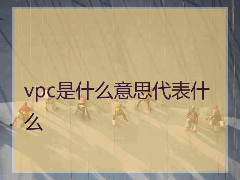 vpc是什么意思代表什么