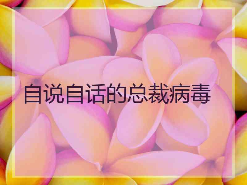 自说自话的总裁病毒