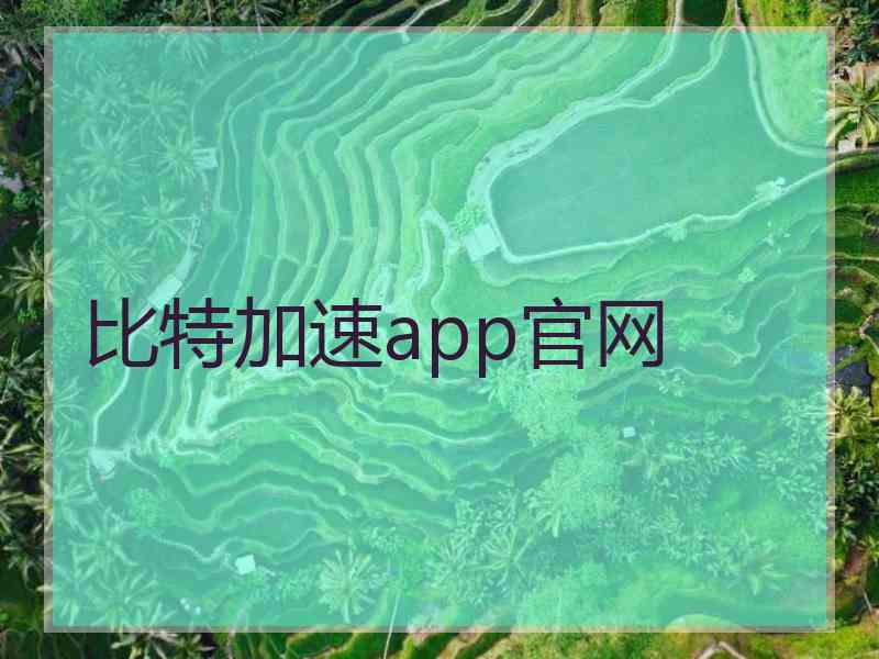 比特加速app官网