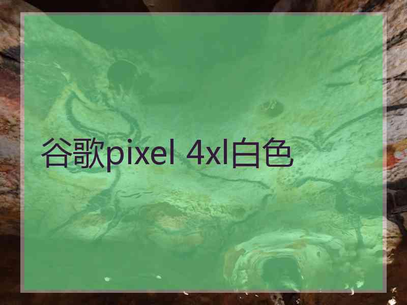 谷歌pixel 4xl白色