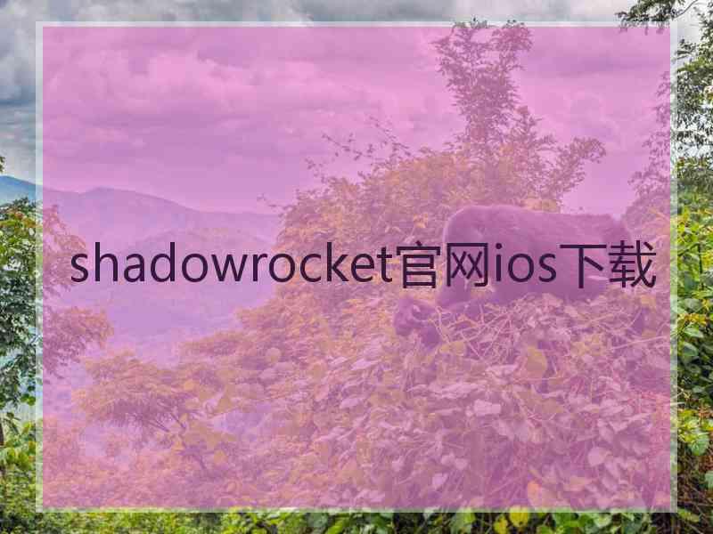 shadowrocket官网ios下载