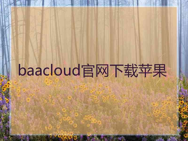 baacloud官网下载苹果