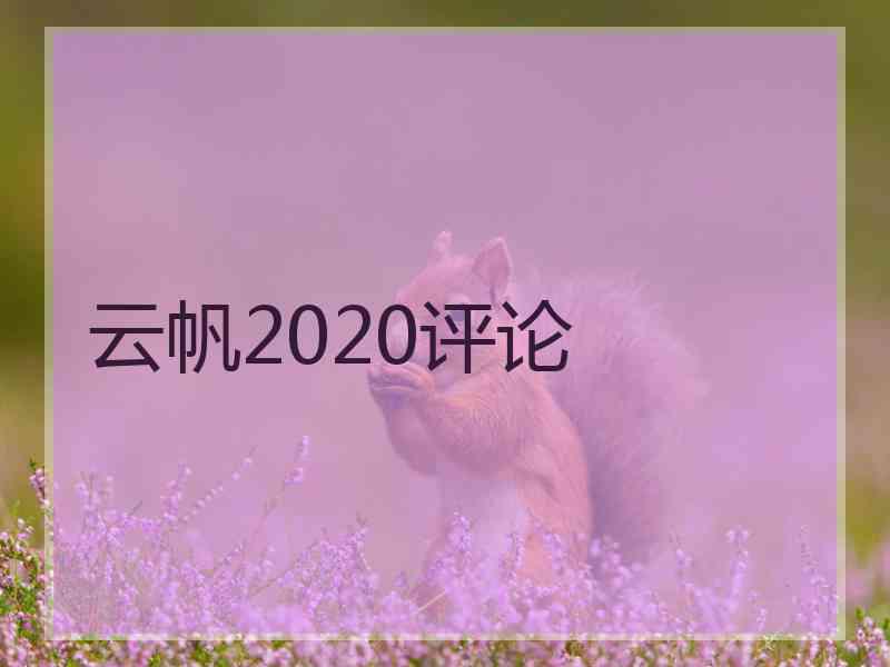 云帆2020评论