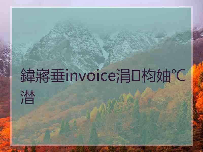 鍏嶈垂invoice涓枃妯℃澘