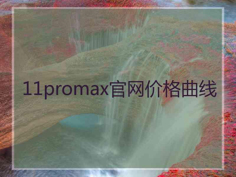 11promax官网价格曲线