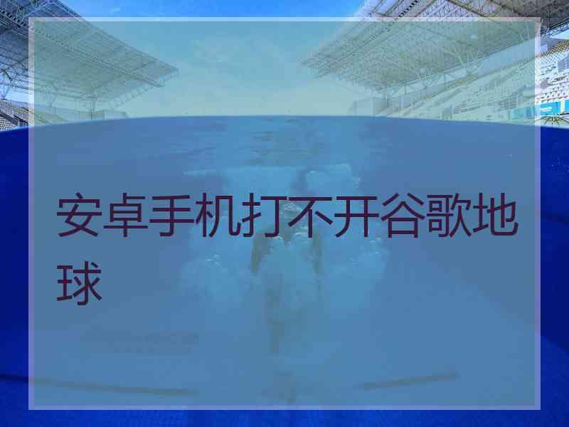 安卓手机打不开谷歌地球