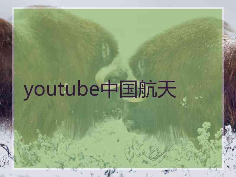 youtube中国航天