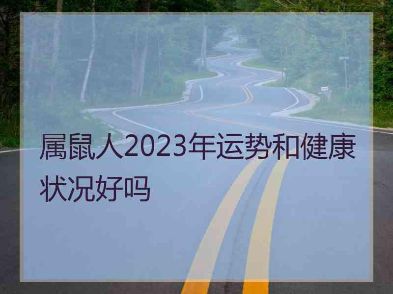 属鼠人2023年运势和健康状况好吗