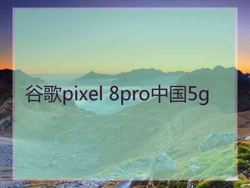 谷歌pixel 8pro中国5g