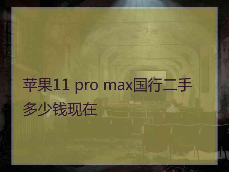 苹果11 pro max国行二手多少钱现在