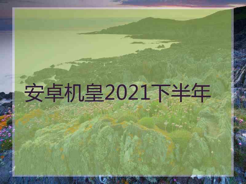 安卓机皇2021下半年