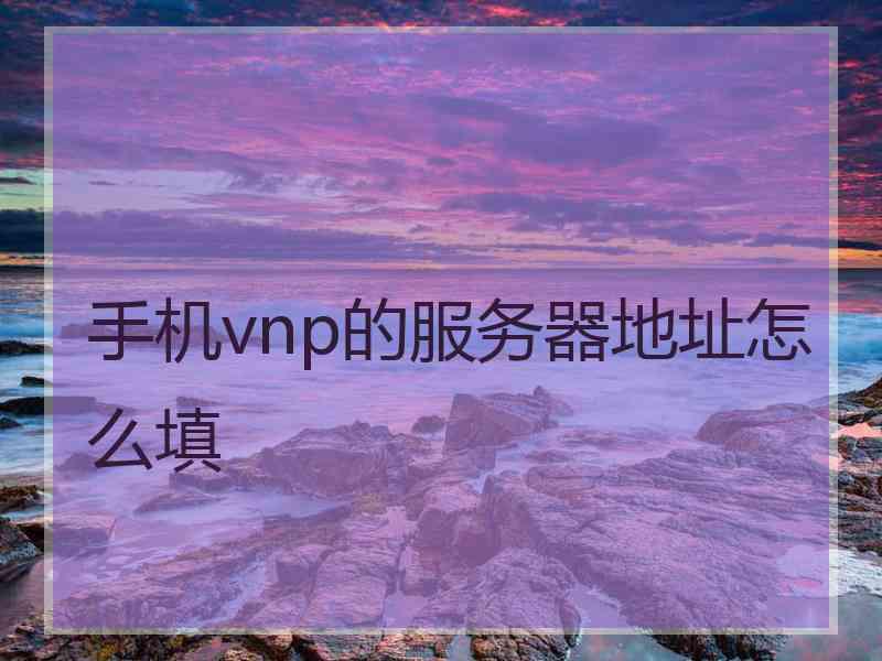 手机vnp的服务器地址怎么填