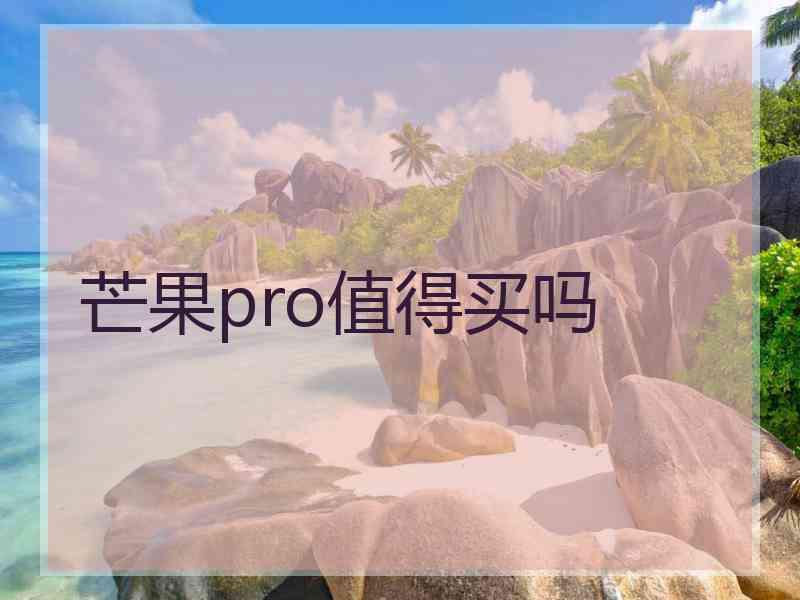 芒果pro值得买吗