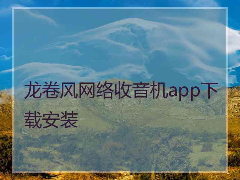 龙卷风网络收音机app下载安装