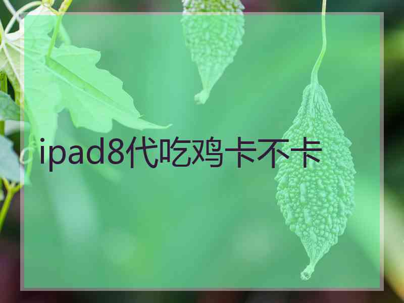 ipad8代吃鸡卡不卡