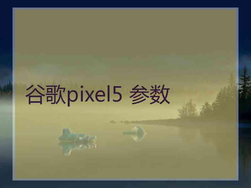 谷歌pixel5 参数