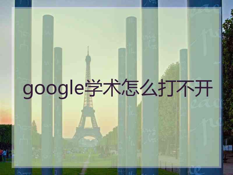 google学术怎么打不开