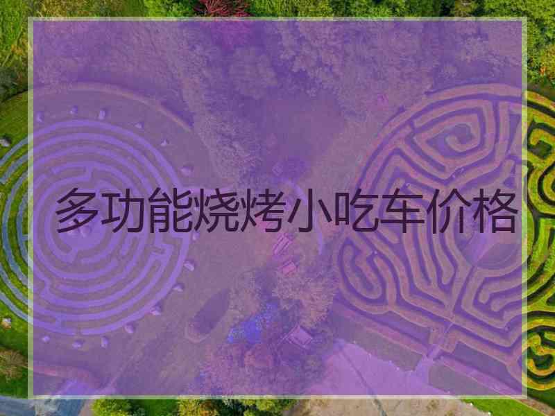 多功能烧烤小吃车价格