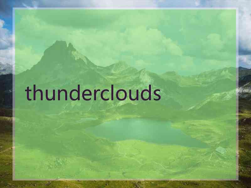 thunderclouds