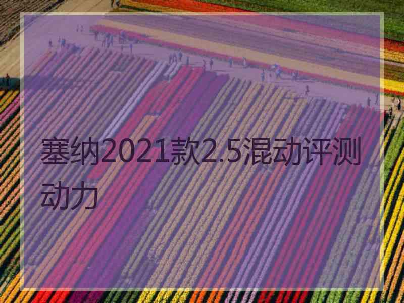 塞纳2021款2.5混动评测动力