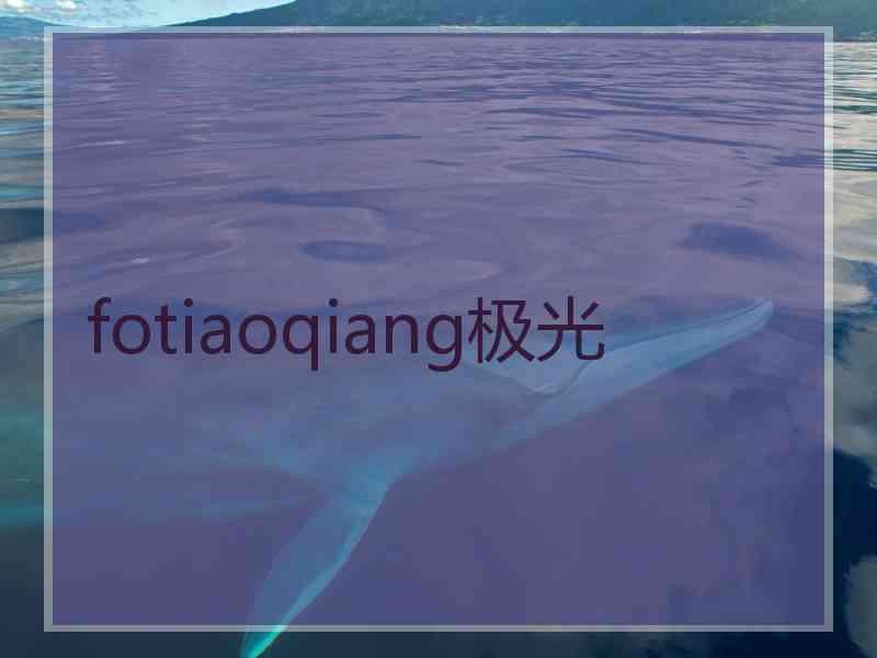 fotiaoqiang极光