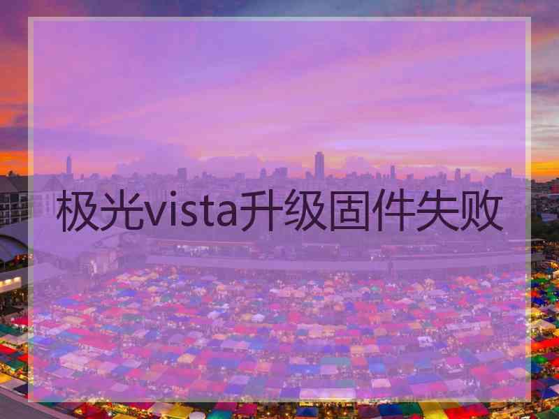 极光vista升级固件失败