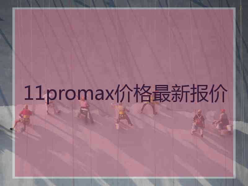 11promax价格最新报价