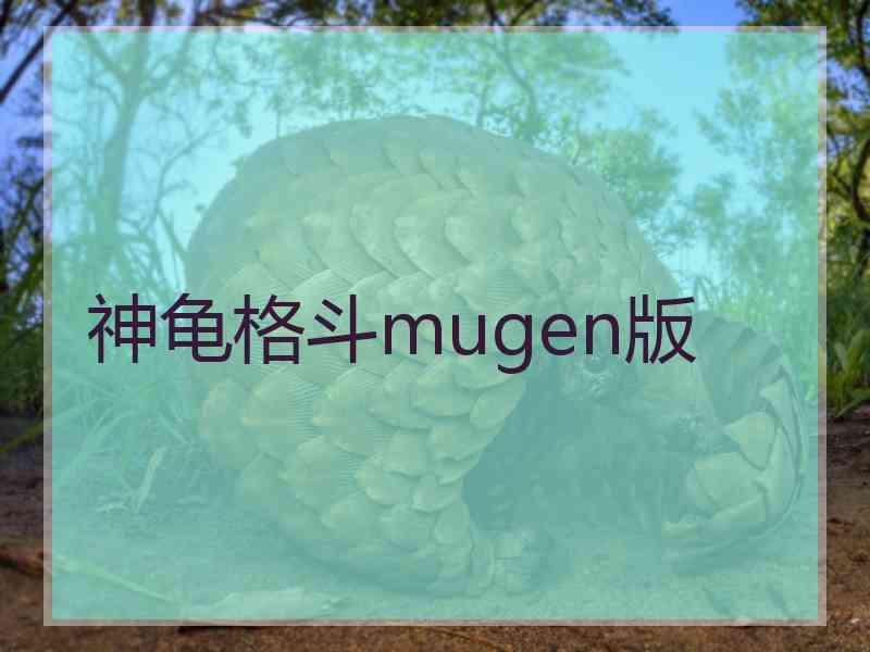 神龟格斗mugen版