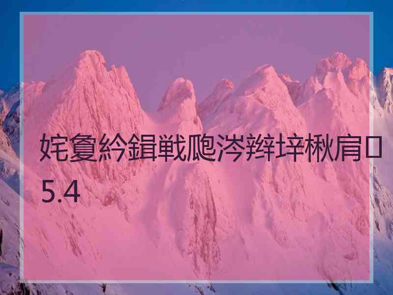 姹夐紟鍓戦瓟涔辫垶楸肩5.4