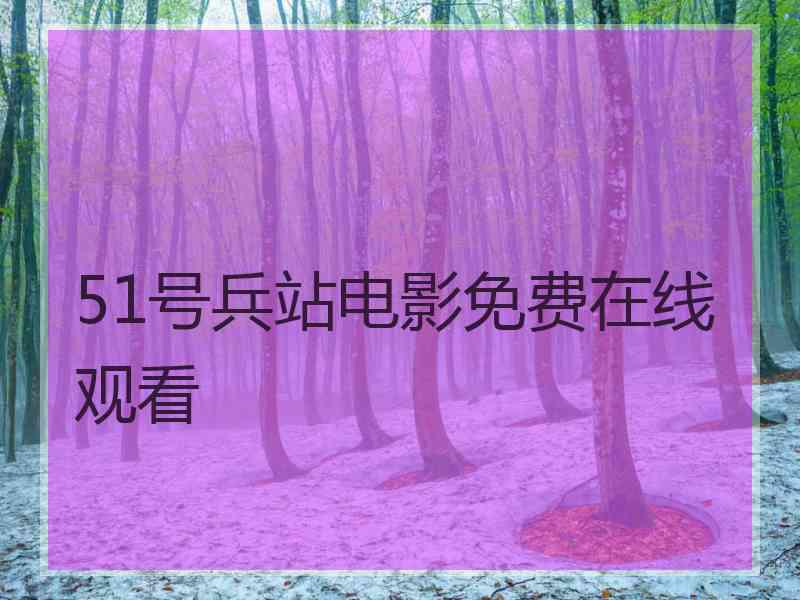 51号兵站电影免费在线观看