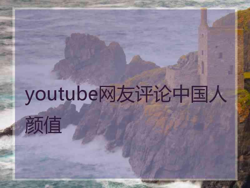 youtube网友评论中国人颜值